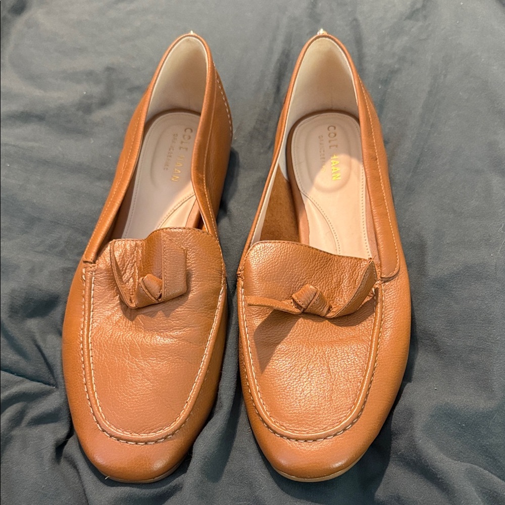 Cole Haan Women's Brown Leather Loafers